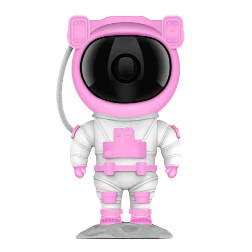 Moofahom Star Projector Galaxy Night Light With Timer And Remote - Astronaut Starry Nebula Ceiling Led Lamp, Gift For Kids And Adults For Bedroom, Christmas, Birthday, Valentine's Day Etc.（Pink-White） #TOP1