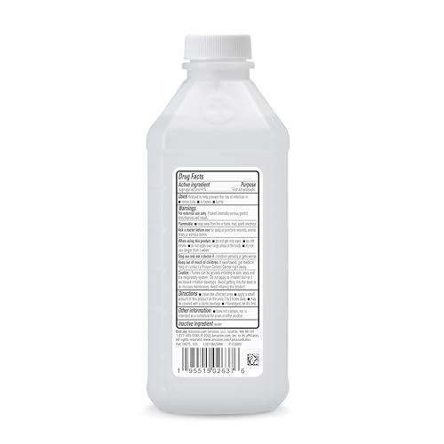 Amazon Basics 91% Isopropyl Alcohol First Aid Antiseptic, Unscented, 16 Fl oz, 1-Pack - image 2