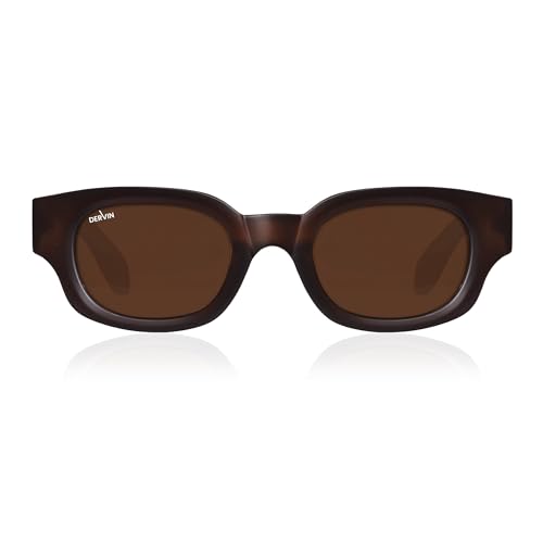 Image of Dervin UV Protection Polarized Rounded Rectangle Sunglasses for Men and Women