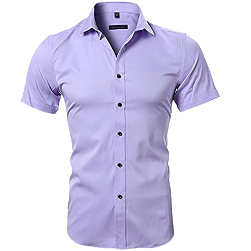 Chemise homme manches courtes en bambou idéale pour les terrasses d'été
