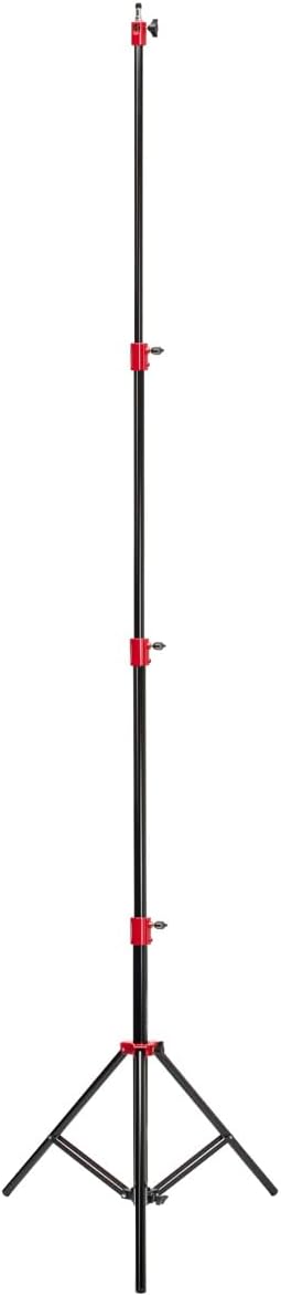 Flashpoint Pro Air-Cushioned Heavy-Duty Light Stand (Red, 9.5')