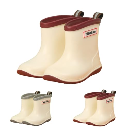 Bottes de pluie en caoutchouc pour enfants filles garçons mutes et souples