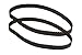 OCS Parts 2-Pack Geared Drive Belt Designed to Fit Hoover Wind Tunnel Air Part 562535001