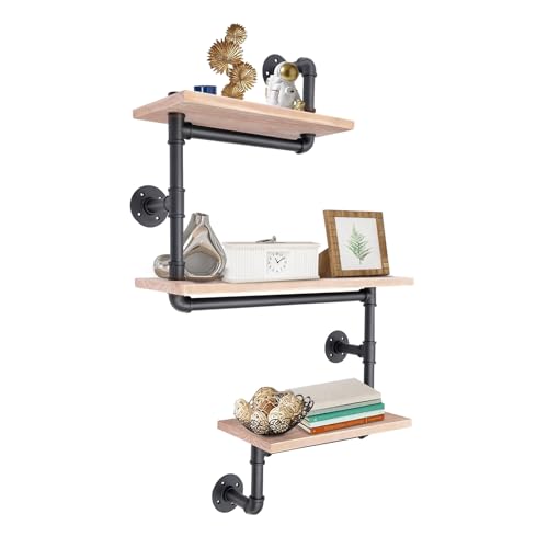 QIERF Estantería flotante de 3 niveles