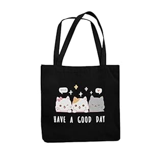 TheYaYaCafe Printed Black Tote Bag |Extra Spacious|Multipurpose