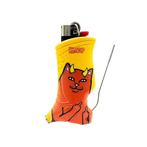 Toker Poker - Bic Lighter Case Multi Tool Rip N Dip Lord Nermal Collection - All Inclusive Tool for Camping and Other (Nermal Devil)