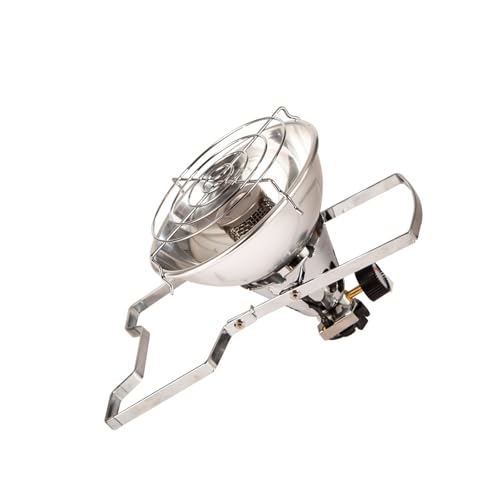 Itkcozcg Calentador portátil ligero para expediciones de pesca de invierno, viajes de camping, con aleación de aluminio y durabilidad de cobre