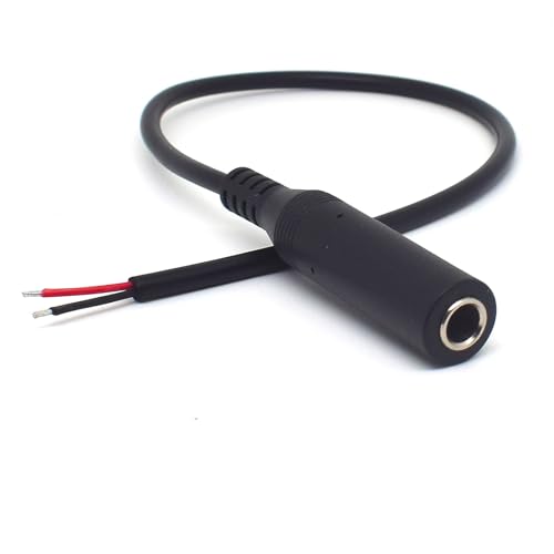 Cable 6.35mm Macho a Cable Abierto 0.3 m 2PCS miniatura 6