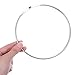 3 Pcs Large Key Ring Hoop Metal Rings for Index Cards Easy to Open and Close Metal Rings for Crafts Book Keychain Key Home Office Photos Files DIY Craft Supplies