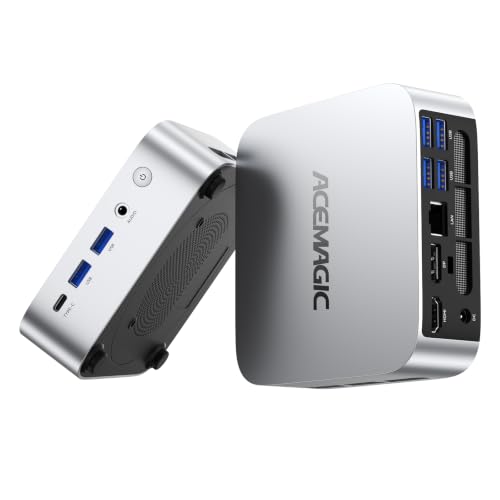 Migliori PC desktop assemblati AMD ryzen 3 ACEMAGICIAN K1 Mini PC,AMD Ryzen Embedded R2544(Fino3,7 GHz),8GB DDR4 256GB