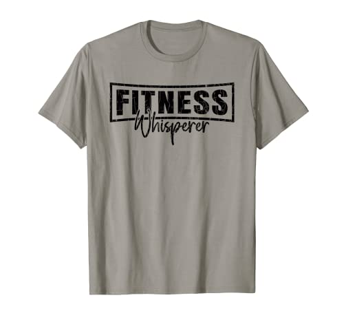 Fitness Whisperer Funny Personal Trainer Ejercicio Gráfico Camiseta