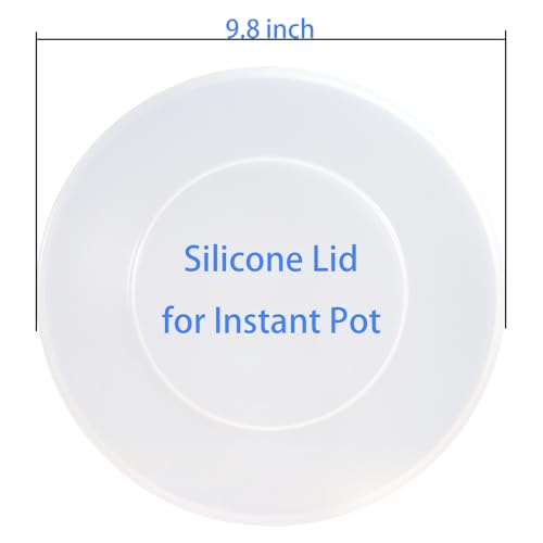 Image of Silicone Lid for Instant Pot 6 QT & 5 QT, 9.8IN Premium Pot Cover for Instapot 5 & 6 Quart Inner Pot, Reusable Silicone Lids for Bowl and Food Cover, Lid Accessories for Instant Pot