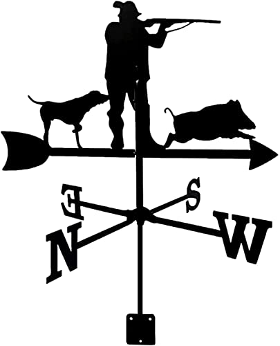 Wetterfahne Jäger mit Dachmontage Windrichtungsanzeige Retro Metall Garten Wetterfahne Kreative Windfahne Edelstahl für Bauernhof Hof Home Decor Geschenk Wetterfahne Jäger mit Dachmontage Windrichtungsanzeige Retro Metall Garten Wetterfahne Kreative Windfahne Edelstahl für Bauernhof Hof Home Decor Geschenk