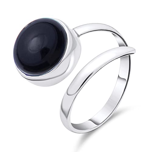 Bague solitaire en argent pour fiançailles et fête des mères