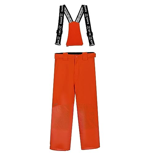 Kamik Boy's Harper Insulated Suspender Pants (Toddler/Little Kids/Big Kids) Cayenne 8 Big Kid3