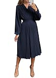 Tips: S=US 4-6, M=US 8-10, L=US 12-14, XL=US 16-18, XXL=US 20-22. COMFY FABRIC: Women's Long Sleeve Dress Is Made Of High Quality Polyester Fabric, Soft, Breathable And Skin-Friendly. The Material Is Lightweight, And The Light-Colored Dress Is Lined ...