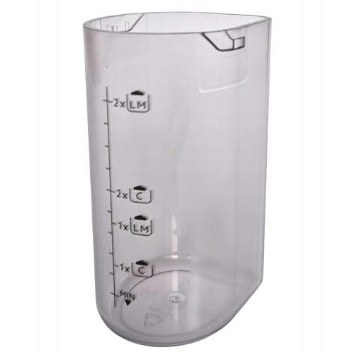 Milk container (without lid), milk carafe for fully automatic coffee machines compatible with Delonghi Magnifica Evo Start