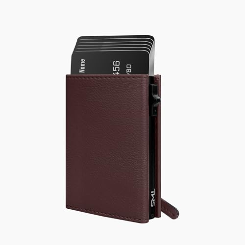 Buy The Wallet Store Urban Pop RFID Protection Wallet | Pop-up Card Holder | Scan Proof Wallets for Men | Aluminium Case | Up to 8 Cards | Credit & Debit Card Holder (Brown-F) at Amazon.in - Image 2