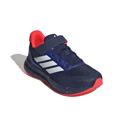 Image of adidas Kids' Marvel Run Falcon 5 Elastic Lace & Strap Shoe