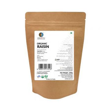 Rootz Organics Dhatu Raisin 350g - Plump and Naturally Sweet - Ideal for Snacking, Baking, and Adding a Nutrient-Packed Twist to Your Diet - Sourced from Trusted Farms