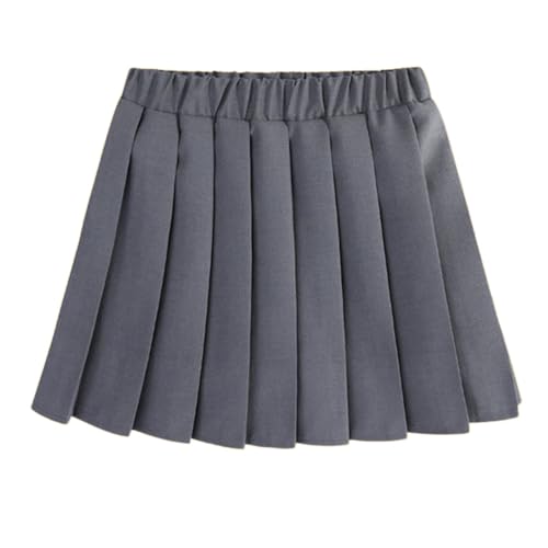 Jupe plissée fille Hotfiary de style uniforme scolaire à taille haute élastique