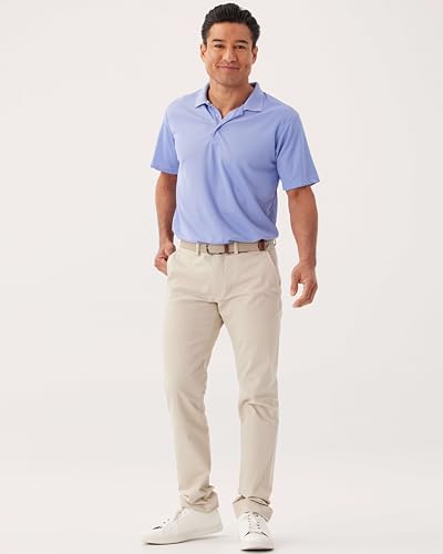 Image of 3 Pack:Mens Quick Dry Fit Polo Shirt Short Sleeve Golf Tennis Clothing Active Wear Athletic Performance Tech Sports Essentials Moisture Wicking Casual Dri-Fit T Shirts Set