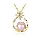 【La mejor gema para mujeres】 Las perlas son hermosas gemas de ostras, han sido designadas como la Piedra de nacimiento de junio. Su color y disposición únicos, naturalmente, llevan a las personas a una imaginación ilimitada, haciéndolo misterioso, atractivo y romántico. Estilo básico de joyería con perlas para todas las mujeres. Este elegante colgante de perlas se puede usar en cualquier ocasión, ya sea en un evento formal de noche o informal todos los días.