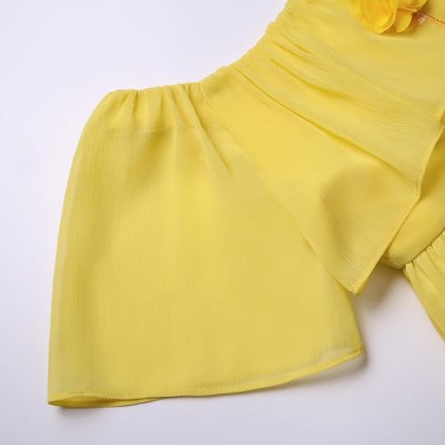 Girl Vintage Easter Yellow Clothing Kid Toddler Holiday Summer Casual Dress Size 2 3 4 5 6 7 8 9 10 11 124