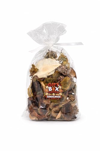 Sandalwood Decorative Potpourri (4 oz) | Warm Sandalwood Scented Home Fragrance for Baskets, Bowls, Displays & Seasonal DÃ©cor | Gift Box Garden Potpourri