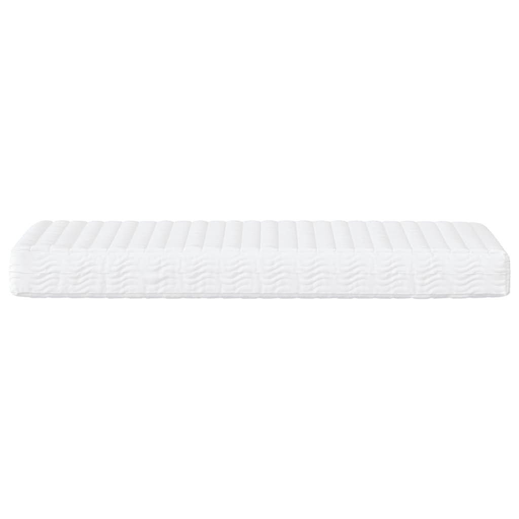Materac piankowy 80x200 cm Biały Twardość 2 i 3 Pokrowiec na zamek
