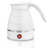 【One-Touch-Bedienung】mini wasserkocher One-Touch kochendes Wasser, natürliche Abschaltung, Energie sparen, 4 Minuten-6 Minuten, um eine Tasse kochendes heißes Wasser zu trinken
