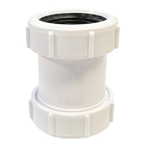 Straight Pipe Connector 40mm PVC Pipe Connector Compression Joiner Coupling Fit 1/2