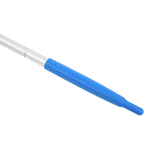 Rede rasa de folhas de piscina, rede de limpeza de folhas de piscina com haste destacável, material