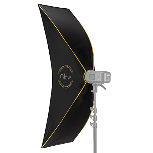 Glow Ez Lock 16X60 Arc Curved Strip Light Softbox Bowens Mount Softbox For Strobes, Monolights, Other Lights Transforms Into Curved Reflector Strip Light Soft Box With White Curved Diffuser Screen #TOP4