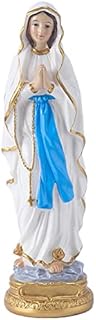 ITODA Blessed Virgin Mary Statu Religious Statue Virgin Mary Sculpture Mother of God Desktop Garden Resin Statue Holy Catholic Christian Religious Gift for Home Church Altar Decor