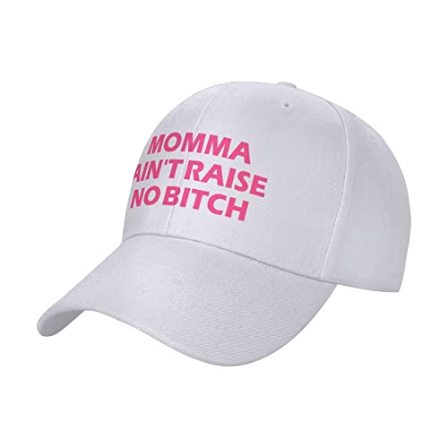 COTECI Sombrero de bola base divertido Momma Ain'T Raise No Bitch Casquette Funny Sombreros para adultos Humor