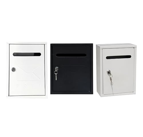 Boîte aux lettres compacte en acier robuste pour courrier extérieur sécurisé - 7