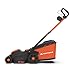 Yard Force LM C37B 40V Cordless Lawnmower, 37cm Steel Blade, 40L Grass Bag, 7 Height Settings, Twin Battery