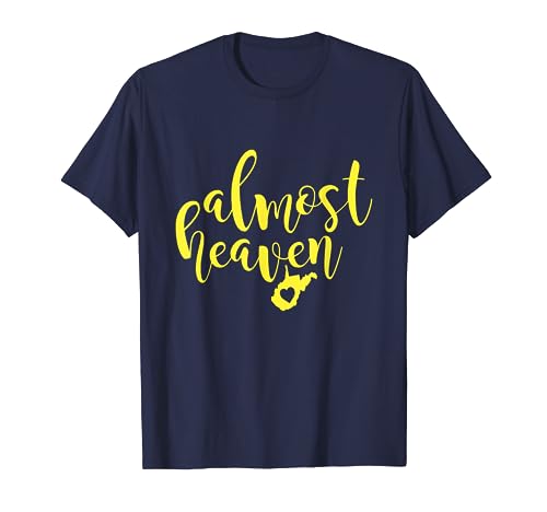 Almost Heaven West Virginia Script T-shirt