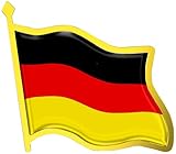 Germany Flag Lapel Pin - Enamel Metal National Badge | World Travel Souvenir Gifts for Men & Women | Country Flag Patriotic Brooch Bulk Pack of Pins for Hat, Tie, Clothes, Backpack (1pc)