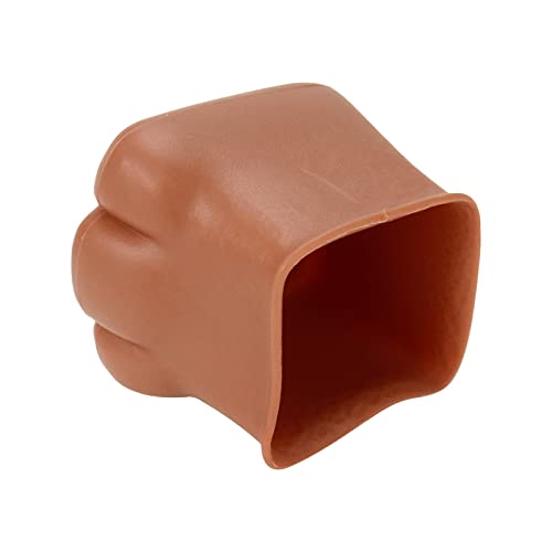 Geesatis 12 Pcs Furniture Feet Cover Table Chair Legs Pad Floor Protector For Cabinet, Drawer, Room Table, Brown, 1.6X1.4Inch #TOP1