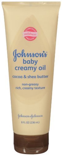 Johnson's Baby Creamy Oil, Cocoa & Shea Butter, 8 oz
