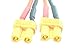1pce XT30 / XT-30 Male to 2X XT30 Female Parallel 18AWG 10CM Battery Charger Cable