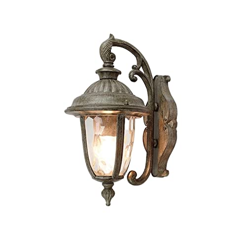 Lampe murale extérieure en métal pour illuminer un escalier de jardin rétro