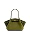 JW PEI Donna Borsa Tote Media Hana in Finta Pelle Scamosciata - Verde Oliva Scuro immagine