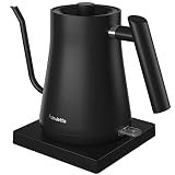 Gooseneck Electric Kettle Fabuletta Pour Over Tea Kettle & Coffee Kettle 100% Stainless Steel BPA Fr