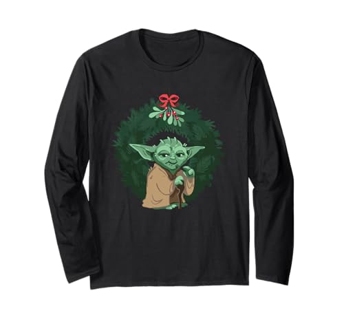 Star Wars Christmas Yoda To Kiss Me You Want Wreath Portrait ����T�V���c