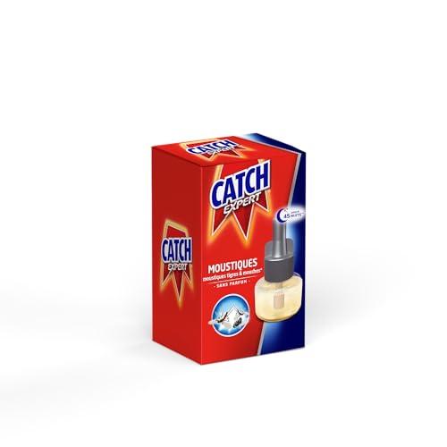 CATCH Recharge Diffuseur Electrique Anti-moustiques Liquide sans Parfum 45 Nuits