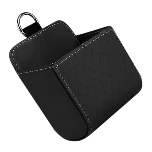 PRETYZOOM caja de almacenamiento de coche organizador de tablero Bolsa colgante monedero para cambio de coche porta monedas para autos lindos clips de ventilación de coche cuero pu