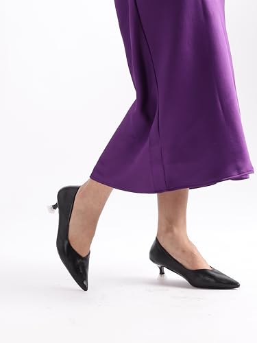 Image of Marc Loire Women's Kitten Heel Pump Shoes for Formal and Office Wear